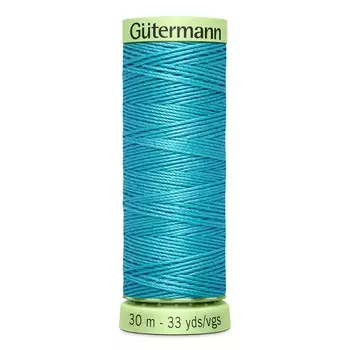 02 Нить Top Stitch для отстрочки, 30м, 100% п/э Gutermann 744506 (714 умеренный аквамарин)