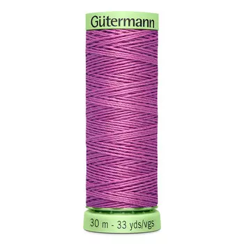 02 Нить Top Stitch для отстрочки, 30м, 100% п/э Gutermann 744506 (716 сиренево-розовый)