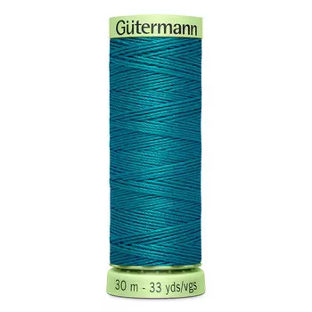 02 Нить Top Stitch для отстрочки, 30м, 100% п/э Gutermann 744506 (189 зеленая бирюза)