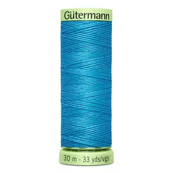 02 Нить Top Stitch для отстрочки, 30м, 100% п/э Gutermann 744506 (197 лазурно-голубой)