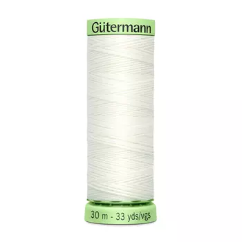 02 Нить Top Stitch для отстрочки, 30м, 100% п/э Gutermann 744506 (111 айвори)