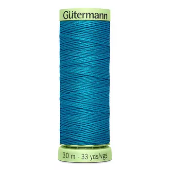02 Нить Top Stitch для отстрочки, 30м, 100% п/э Gutermann 744506 (761 св.бирюза)