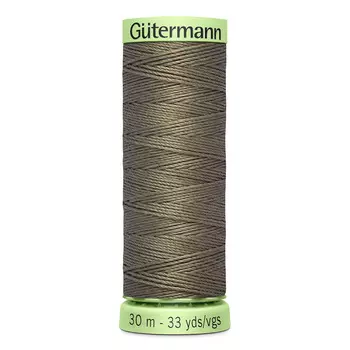 02 Нить Top Stitch для отстрочки, 30м, 100% п/э Gutermann 744506 (727 дымчато серо-зеленый)