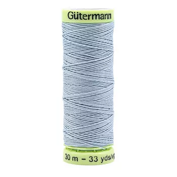 02 Нить Top Stitch для отстрочки, 30м, 100% п/э Gutermann 744506 (075 бледно-джинсовый)