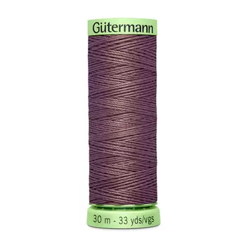 02 Нить Top Stitch для отстрочки, 30м, 100% п/э Gutermann 744506 (127 т.серо-сиреневый)