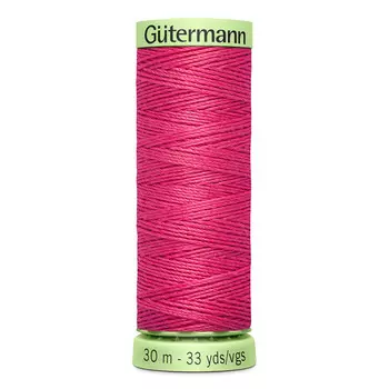 02 Нить Top Stitch для отстрочки, 30м, 100% п/э Gutermann 744506 (890 т.пурпурно-розовый)