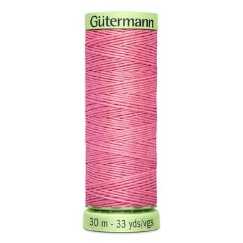 02 Нить Top Stitch для отстрочки, 30м, 100% п/э Gutermann 744506 (889 нежно-розовый)