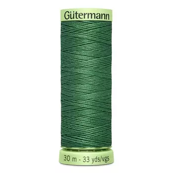 02 Нить Top Stitch для отстрочки, 30м, 100% п/э Gutermann 744506 (931 зеленый мох)