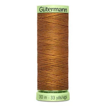 02 Нить Top Stitch для отстрочки, 30м, 100% п/э Gutermann 744506 (448 шоколадная охра)