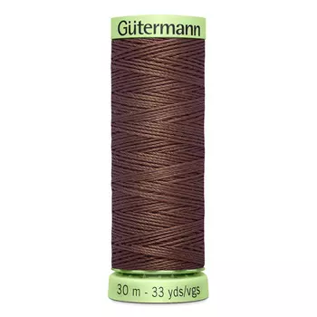 02 Нить Top Stitch для отстрочки, 30м, 100% п/э Gutermann 744506 (446 сигнальный коричневый)