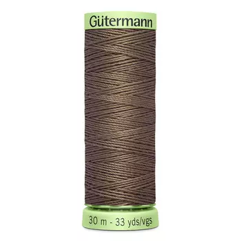 02 Нить Top Stitch для отстрочки, 30м, 100% п/э Gutermann 744506 (439 палево-коричневый)