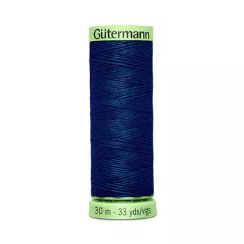 02 Нить Top Stitch для отстрочки, 30м, 100% п/э Gutermann 744506 (013 синий)
