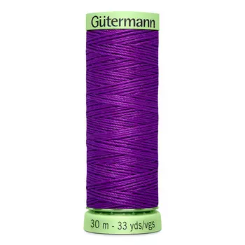 02 Нить Top Stitch для отстрочки, 30м, 100% п/э Gutermann 744506 (392 фиолетовый джинс)