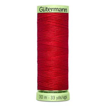 02 Нить Top Stitch для отстрочки, 30м, 100% п/э Gutermann 744506 (365 ярко-алый)
