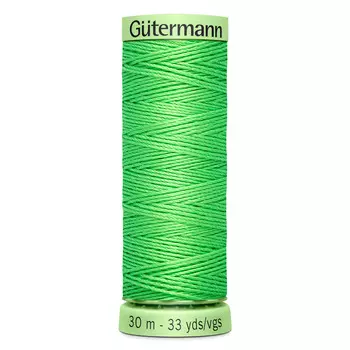 02 Нить Top Stitch для отстрочки, 30м, 100% п/э Gutermann 744506 (153 салатовый)