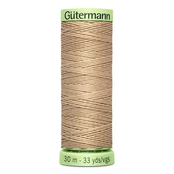 02 Нить Top Stitch для отстрочки, 30м, 100% п/э Gutermann 744506 (170 кэмел)