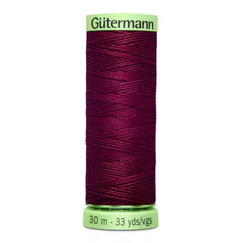 02 Нить Top Stitch для отстрочки, 30м, 100% п/э Gutermann 744506 (108 слива)