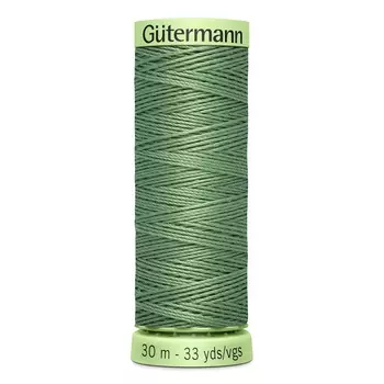 02 Нить Top Stitch для отстрочки, 30м, 100% п/э Gutermann 744506 (821 серый офицерский)