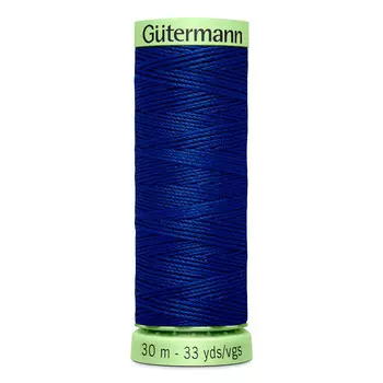02 Нить Top Stitch для отстрочки, 30м, 100% п/э Gutermann 744506 (232 кобальт)