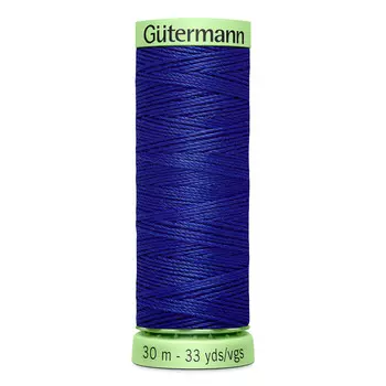 02 Нить Top Stitch для отстрочки, 30м, 100% п/э Gutermann 744506 (218 ультрамариновый)