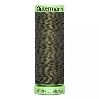 02 Нить Top Stitch для отстрочки, 30м, 100% п/э Gutermann 744506 (676 св.хаки)