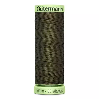 02 Нить Top Stitch для отстрочки, 30м, 100% п/э Gutermann 744506 (689 т.хаки)