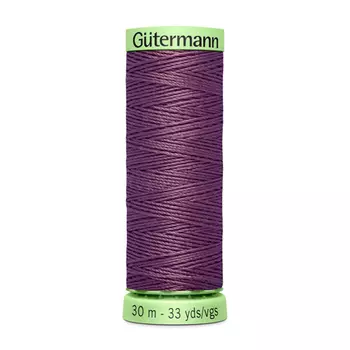 02 Нить Top Stitch для отстрочки, 30м, 100% п/э Gutermann 744506 (128 пыльно серо-сиреневый)