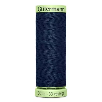 02 Нить Top Stitch для отстрочки, 30м, 100% п/э Gutermann 744506 (487 т.т.сине-зеленый)