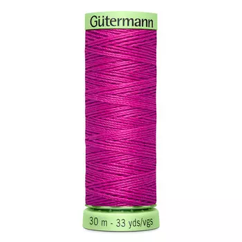 02 Нить Top Stitch для отстрочки, 30м, 100% п/э Gutermann 744506 (321 малабарская слива)