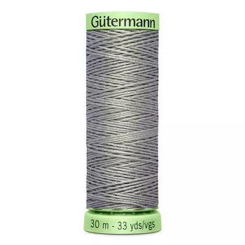 02 Нить Top Stitch для отстрочки, 30м, 100% п/э Gutermann 744506 (493 пепельно-серый)