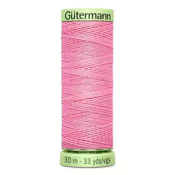 02 Нить Top Stitch для отстрочки, 30м, 100% п/э Gutermann 744506 (758 розовый)