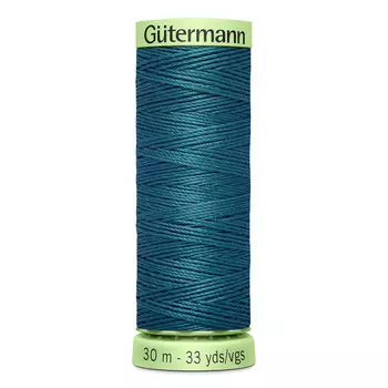 02 Нить Top Stitch для отстрочки, 30м, 100% п/э Gutermann 744506 (223 лазурно-бирюзовый)