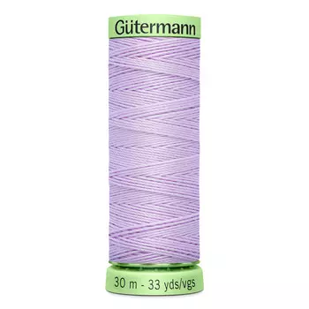 02 Нить Top Stitch для отстрочки, 30м, 100% п/э Gutermann 744506 (442 бело-лавандовый)