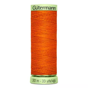 02 Нить Top Stitch для отстрочки, 30м, 100% п/э Gutermann 744506 (351 оранжевый)