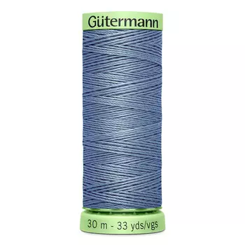 02 Нить Top Stitch для отстрочки, 30м, 100% п/э Gutermann 744506 (064 серый джинсовый)