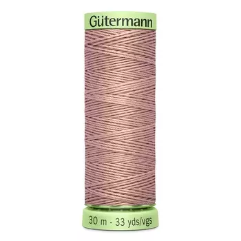 02 Нить Top Stitch для отстрочки, 30м, 100% п/э Gutermann 744506 (991 розово-бежевая пудра)