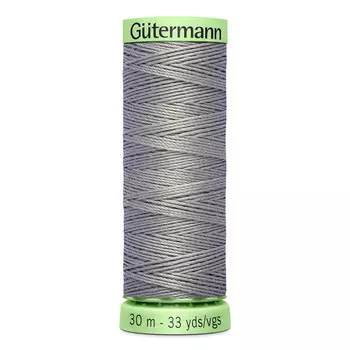 02 Нить Top Stitch для отстрочки, 30м, 100% п/э Gutermann 744506 (040 пепельно-серый)