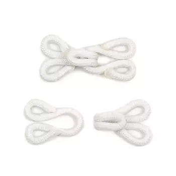 0300-4302 Крючок в оплетке 1,0*2,5см (белый)