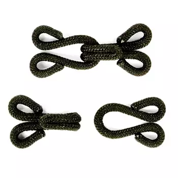 0300-4302 Крючок в оплетке 1,0*2,5см (черный)