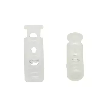 0305-3124 Стопор 'Цилиндр' 2отв., d=4,4мм, 24*8мм, 4шт, пластик Hobby&amp;Pro (прозрачный)