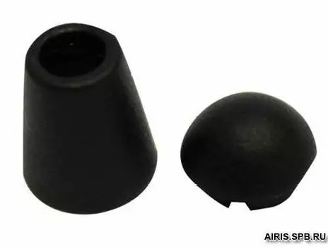 0305-3256 Наконечник 'Колокол' d=4,5/8мм, 13*11мм, пластик (черный)