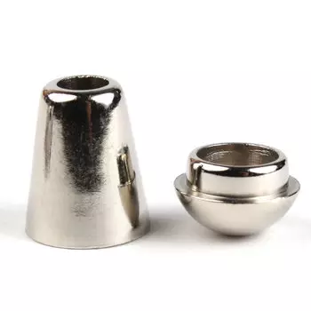 0305-3256 Наконечник 'Колокол' d=5/9,5мм, 20*12мм, пластик под металл, упак(4шт) Hobby&amp;Pro (никель)