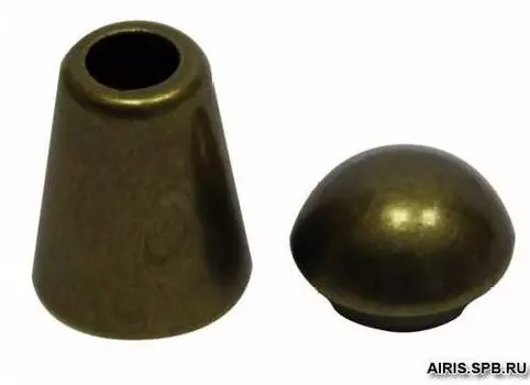 0305-3256 Наконечник 'Колокол' d=5/9,5мм, 20*12мм, пластик под металл (латунь)