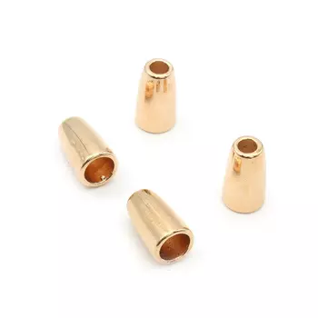 0305-5227 Наконечник 'Колокол' d=3,5/6,5мм, 13,5*8,5мм, металл, упак(4шт) Hobby&amp;Pro (золото)