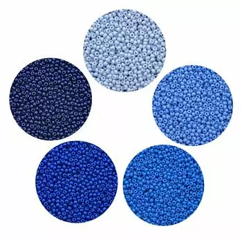 030 Набор бисера 5 цветов, 100гр, Preciosa