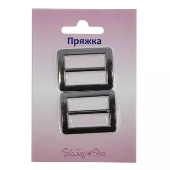 0321-6014 Пряжка, 25 мм, упак./2 шт., Hobby&amp;Pro (черный никель)