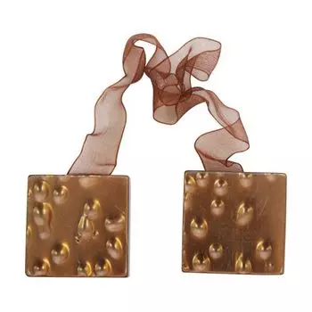 0368-0059 Клипса-магнит для штор, упак./2 шт., 'Астра' (А716 т.матовая.ваниль)