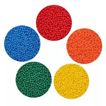 037 Набор бисера 5 цветов, 100гр, Preciosa