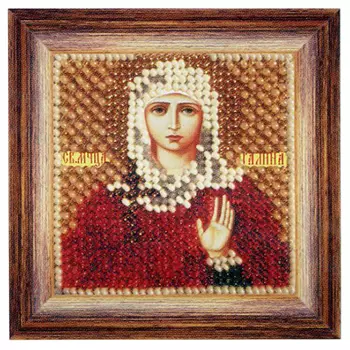 038ПМИ Набор для вышивания бисером 'Вышивальная мозаика' Икона 'Св. Мученица Галина', 6,5*6,5 см