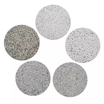 039 Набор бисера 5 цветов, 100гр, Preciosa